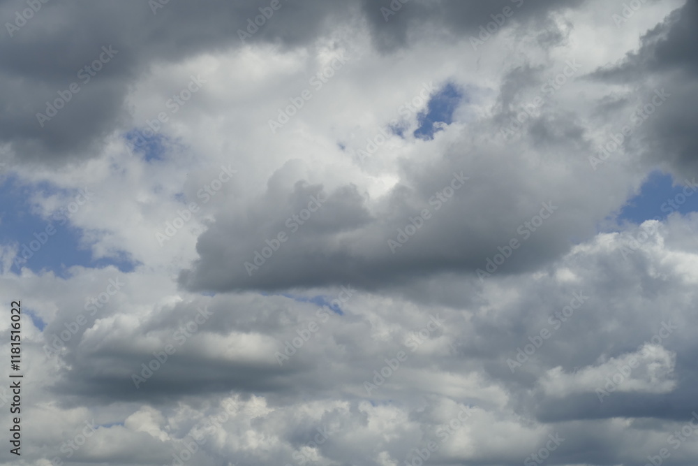 Graue Quellwolken, Grauer Himmel, Deutschland Graue Quellwolken, Grauer Himmel, Deutschland