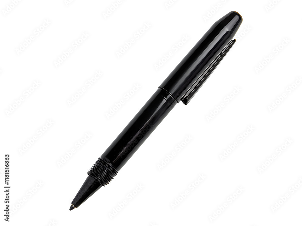 black ballpoint isolated on transparent background or white background, png black ballpoint cutout black ballpoint isolated on transparent background or white background, png black ballpoint cutout