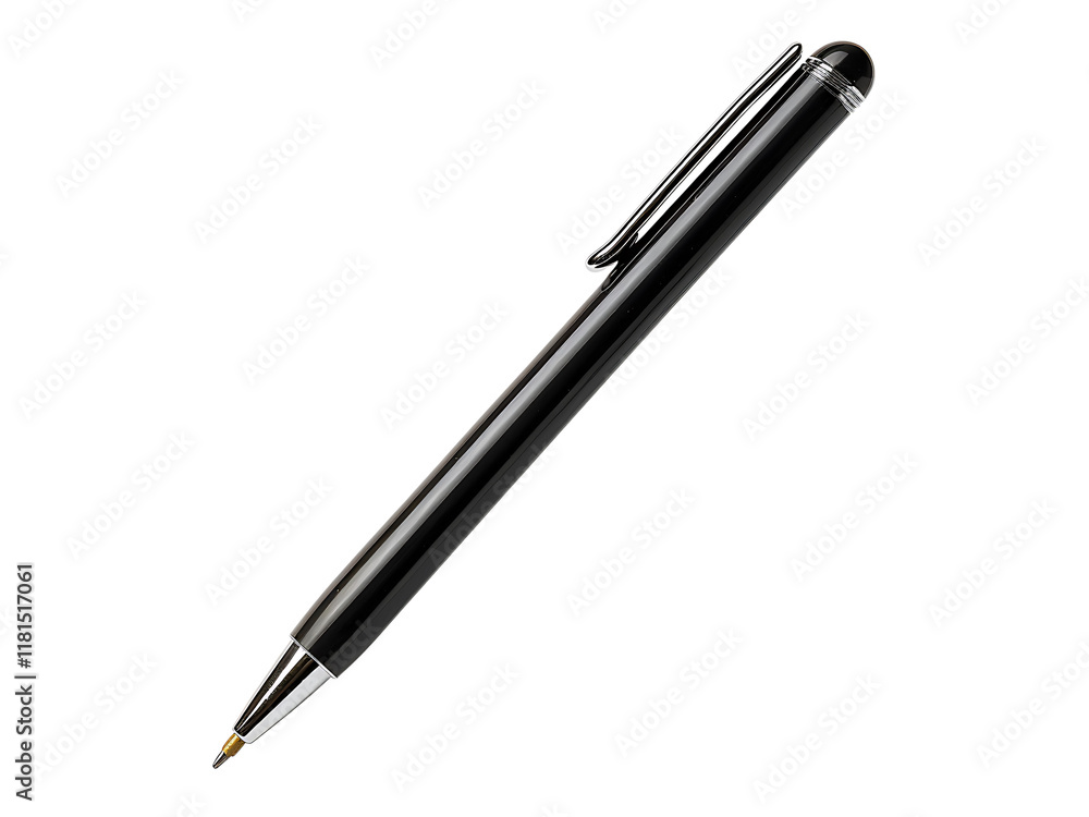 black ballpoint isolated on transparent background or white background, png black ballpoint cutout black ballpoint isolated on transparent background or white background, png black ballpoint cutout