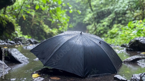 Rainy Forest Umbrella photo