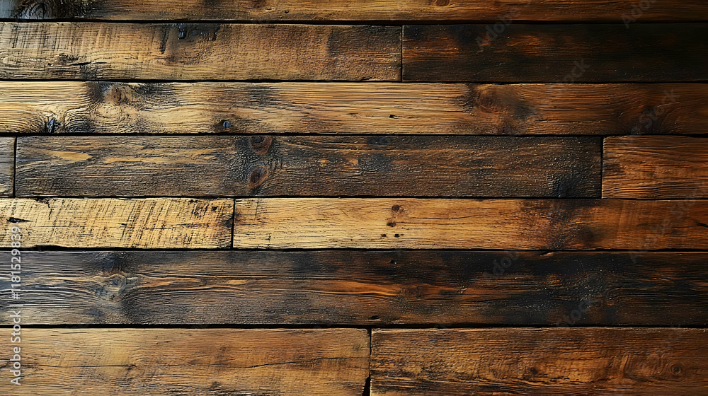 Naklejka premium Rustic Wood Grain Texture Background