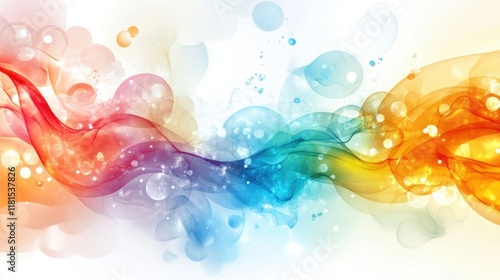 Colorful abstract wave design.