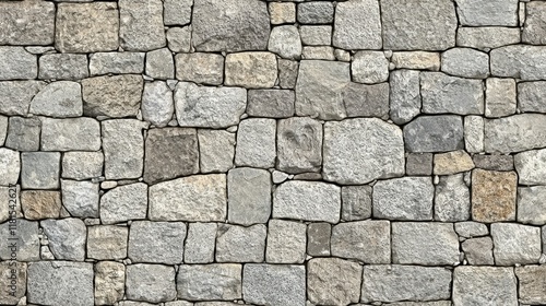 Wallpaper Mural Seamless Texture of Rustic Grey and Beige Stone Wall Dry Stack Masonry Background Torontodigital.ca