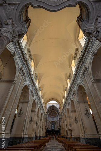 Wallpaper Mural CATANIA, ITALY, JUNE 19, 2023 - The inner of the cathedral Basilica of Sant'Agata in Duomo square in the historic center of Catania, Sicily, Italy Torontodigital.ca