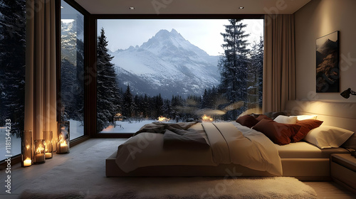 Cozy Bedroom Embraces Winte...