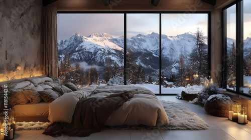 Cozy Bedroom Embraces Winte...