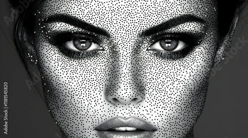 Face with Dots Pattern Desi...