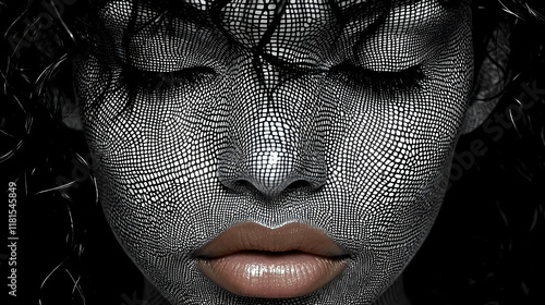 Face Paint Art: Scales Text...