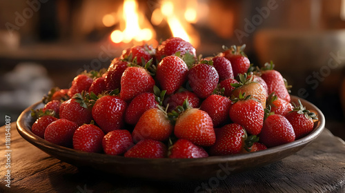 Fresh Strawberries Glisten ...