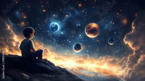 Boy Dreams of Space Travel ...