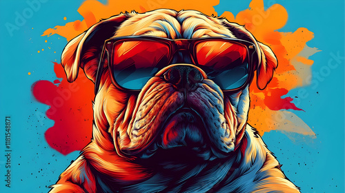 Cool Dog Wears Sunglasses, ...
