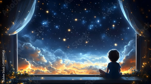 Child Dreams Big: Starry Ni...