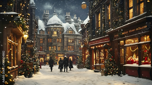 Christmas Village Glows wit...