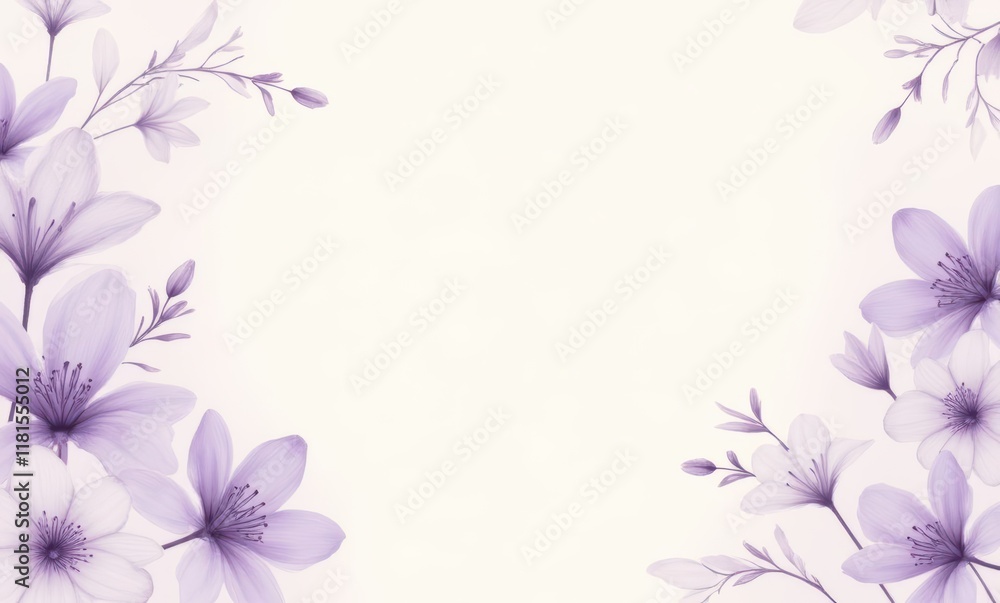 Elegant purple floral background design Elegant purple floral background design