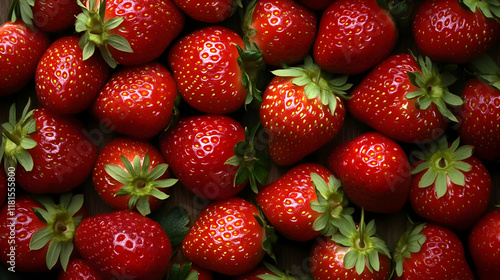 Fresh Strawberries Display:...