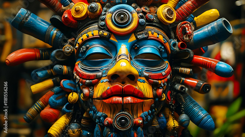 Colorful Mask Displays Arti...