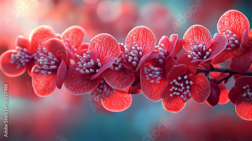 Red Flowers Bloom Beautiful...