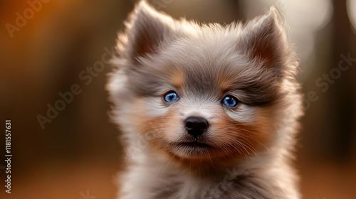 Cute Puppy Enjoys Outdoor F...