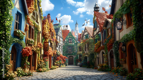Charming Village Street Exp...