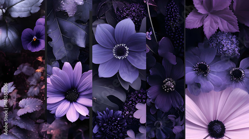 Purple Flowers Bloom Beauti...