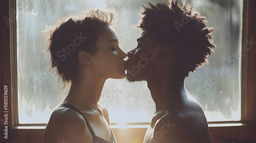 Couple Kisses Passionately ...