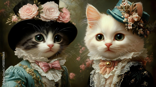 Cats Wear Elegant Clothes a...