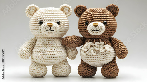 Adorable Crochet Bears Hold...