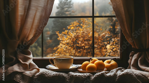 Autumn Still Life Enjoys Co...
