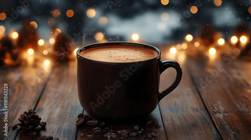 Hot Coffee Steams on Cozy W...