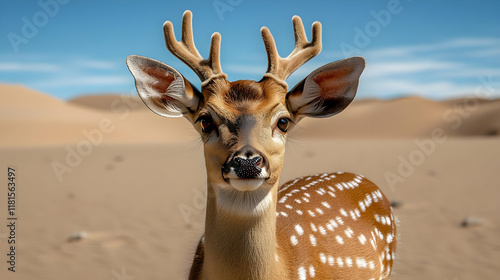 Desert Deer Stands Proudly ...