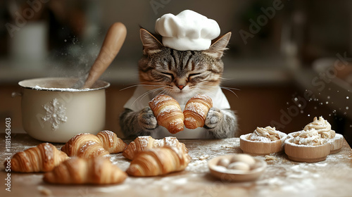 Cat Baker Makes Croissants:...