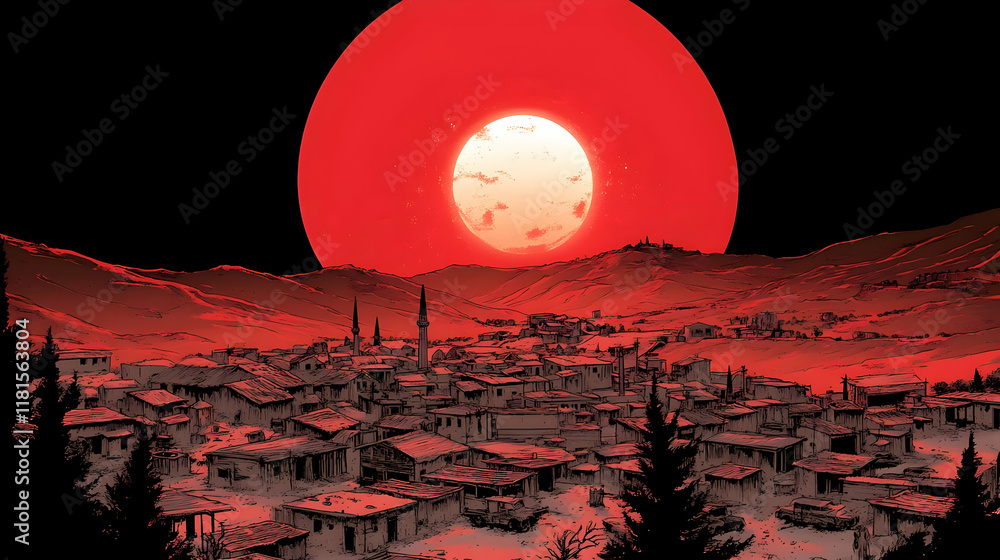 Crimson Village Illustration Crimson Village Illustration
