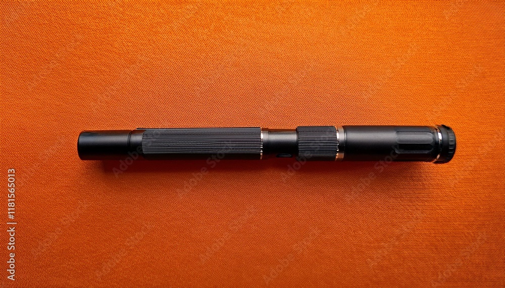 flashlight on black background flashlight on black background