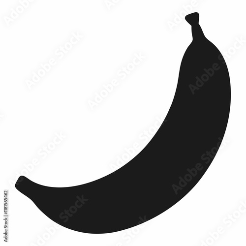 Banana Shadow Vector Art Design