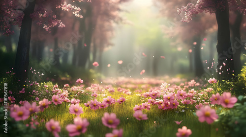 Pink Flowers Bloom Beautifu...