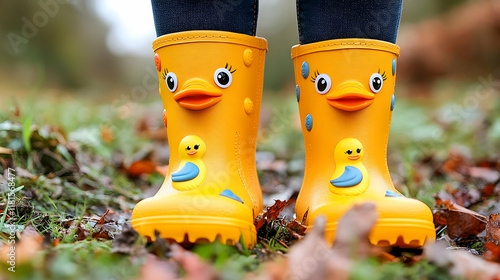 Yellow Duck Boots Protect F...