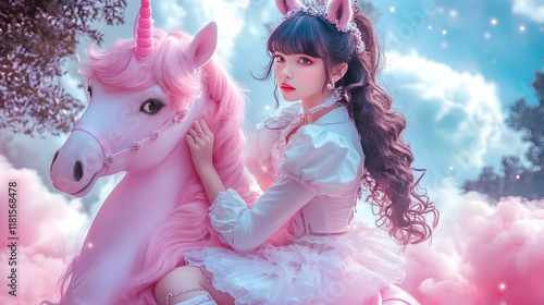 Pink Unicorn Dream: Girl Em...