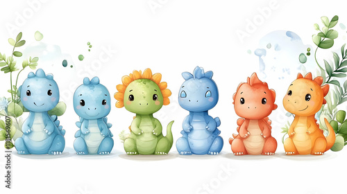Cute Baby Dinosaurs Explore...