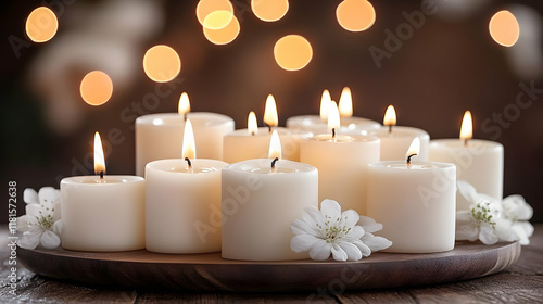 Candles Glow Peacefully wit...