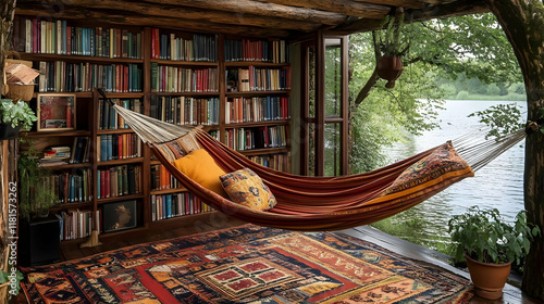 Relaxing Hammock Swinging b...