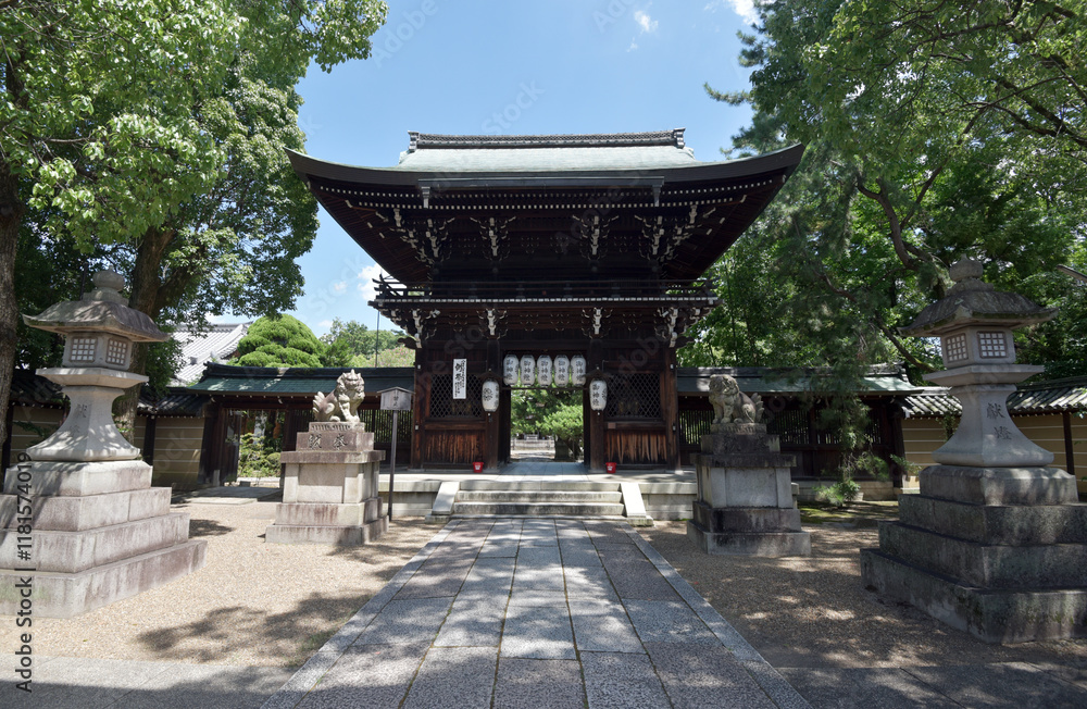 Fototapeta premium 上御霊神社 楼門 京都市上京区