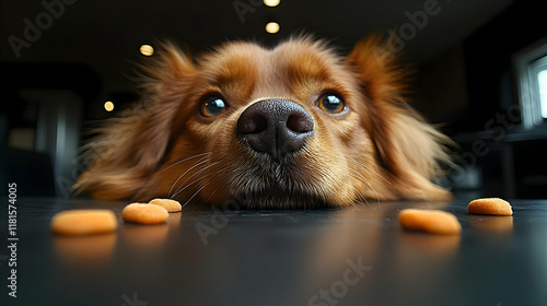 Dog Waits Patiently for Tre...
