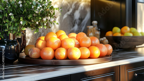 Fresh Oranges and Peaches D...