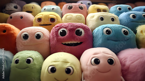 Colorful Plush Toys Display...