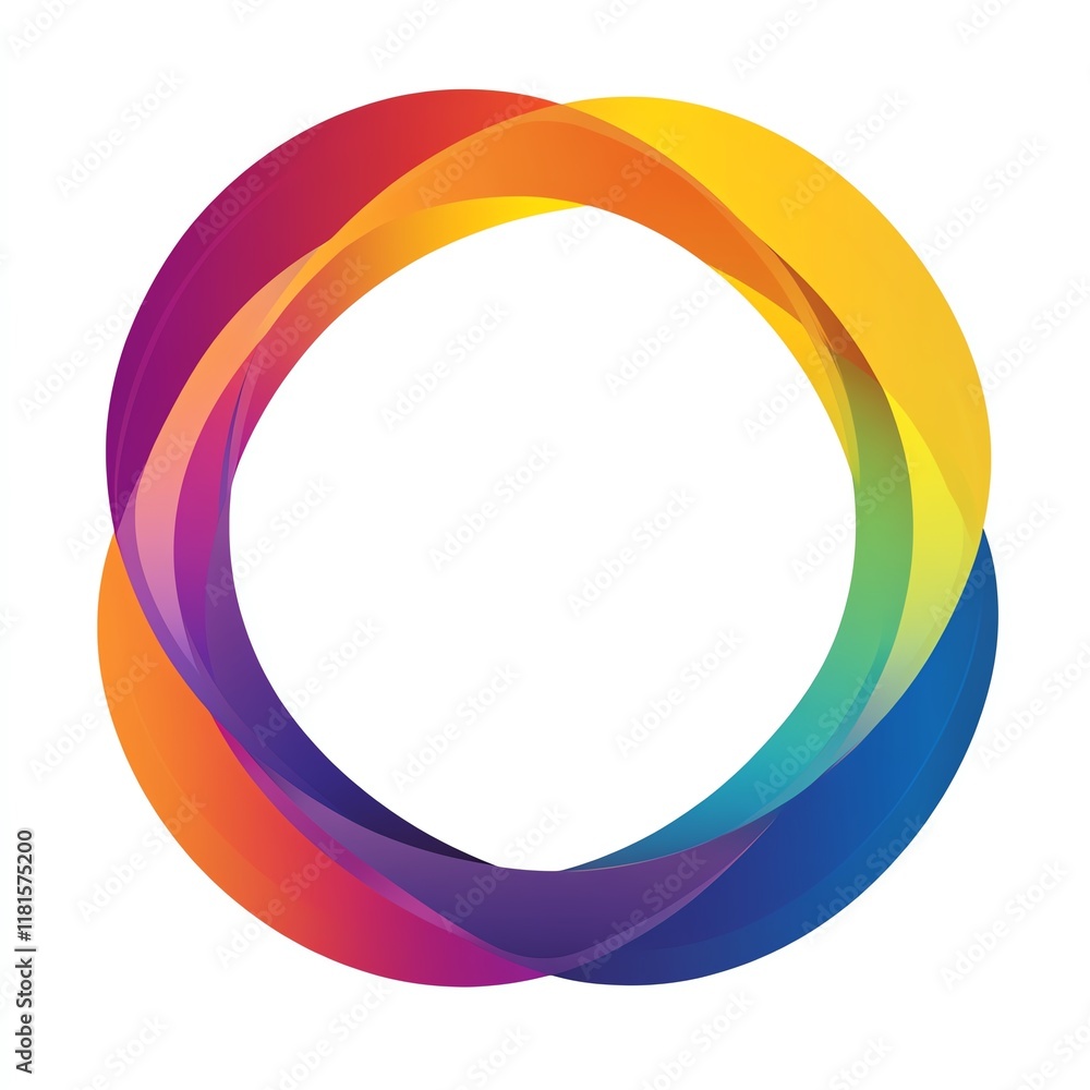 Colorful abstract design with overlapping circles. Colorful abstract design with overlapping circles.