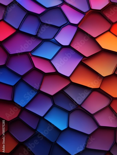 Colorful abstract geometric pattern design. photo