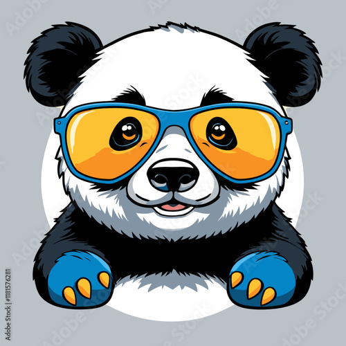 vector panda for graphic design needs photo