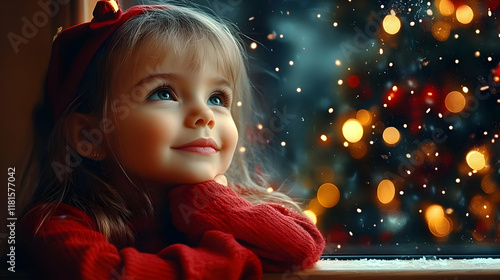 Child Dreams by Window: Win...