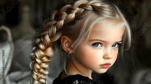 Girl Shows Off Blonde Braid...