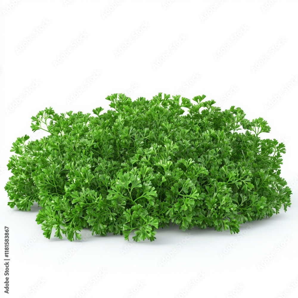 Fresh Green Parsley Bunch Isolated on White Background for Culinary and Dietary Purposes in Food Photography Fresh Green Parsley Bunch Isolated on White Background for Culinary and Dietary Purposes in Food Photography